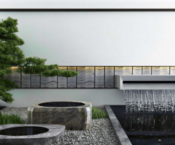 New Chinese Style Rockery Waterscape-ID:739363915