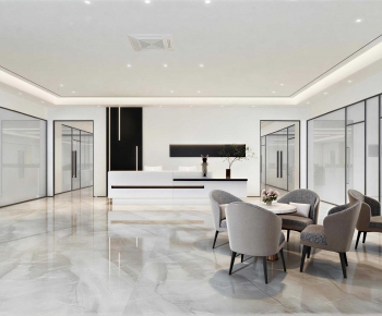 Modern Office Reception Desk-ID:362470133