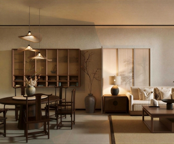 New Chinese Style A Living Room-ID:227766045
