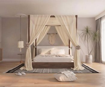 Wabi-sabi Style Bedroom-ID:715229539