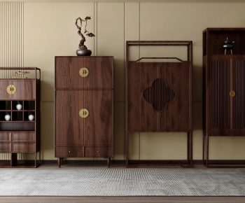 New Chinese Style Side Cabinet-ID:787710913