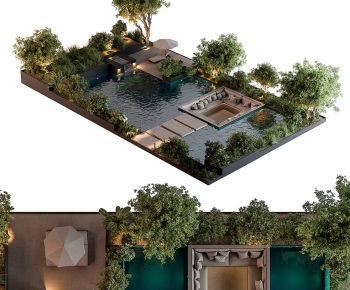 Modern Courtyard/landscape-ID:472050912