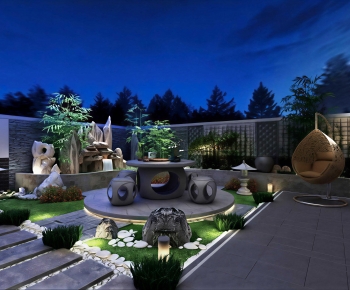 New Chinese Style Courtyard/landscape-ID:681662081