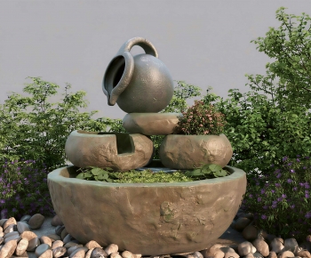 New Chinese Style Plant Landscaping-ID:393827926