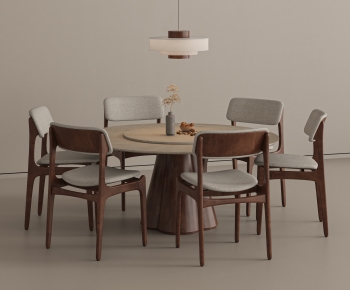 Wabi-sabi Style Dining Table And Chairs-ID:957993982