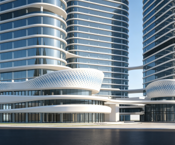 Modern Appearance Of Commercial Building-ID:500407931