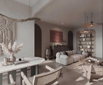 Wabi-sabi Style A Living Room-ID:183105955