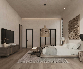 Wabi-sabi Style Bedroom-ID:547354945
