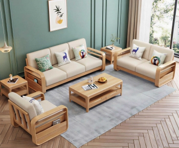 Japanese Style Sofa Combination-ID:744340904