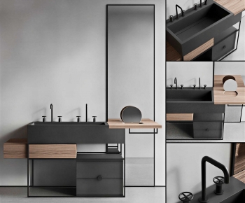 Industrial Style Bathroom Cabinet-ID:284318926
