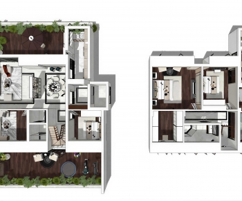 Modern A Bird's-eye View Of Home Decoration-ID:361459024