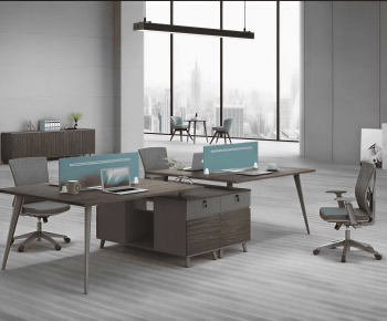 Modern Office Desk And Chair-ID:282747987