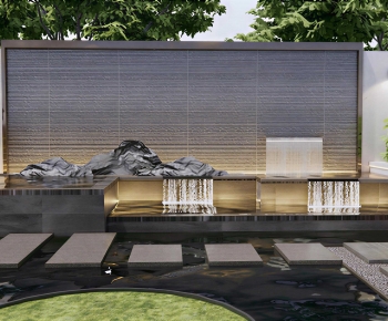 New Chinese Style Rockery Waterscape-ID:232758057