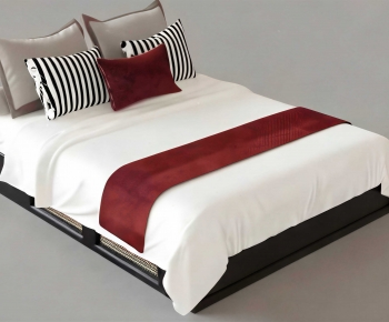 Modern Double Bed-ID:806293017
