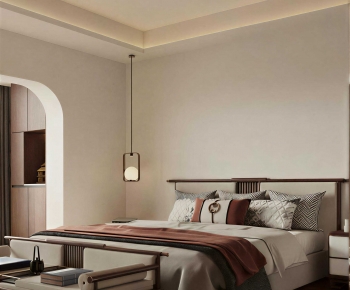 New Chinese Style Bedroom-ID:643837939