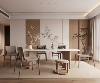 New Chinese Style Dining Room-ID:647136931