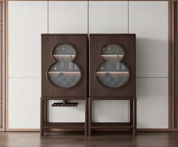 New Chinese Style Side Cabinet-ID:421782979