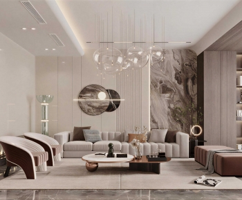 Modern A Living Room-ID:391397959