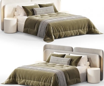 Modern Double Bed-ID:319381008