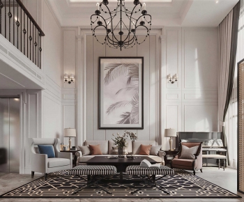 French Style A Living Room-ID:127537017