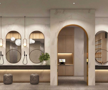 Modern Public Toilet-ID:723298075