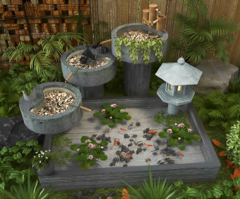 New Chinese Style Garden-ID:245454075