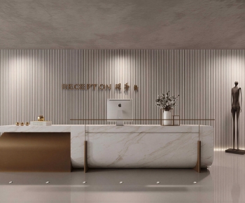 Modern Office Reception Desk-ID:540224085