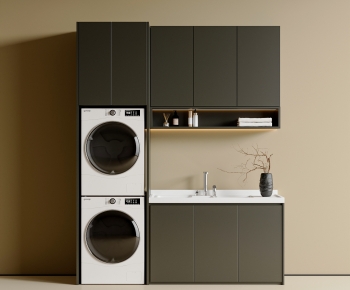 Modern Laundry Cabinet-ID:463763002
