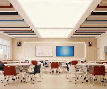 Modern School Classrooms-ID:741091973