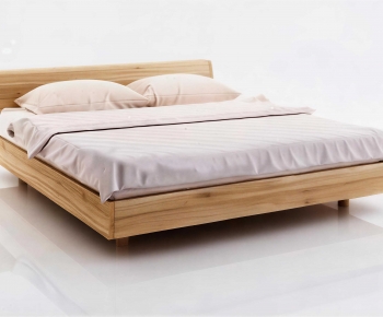 Nordic Style Double Bed-ID:761189948
