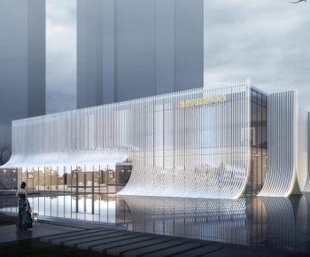 Modern Appearance Of Commercial Building-ID:588665965