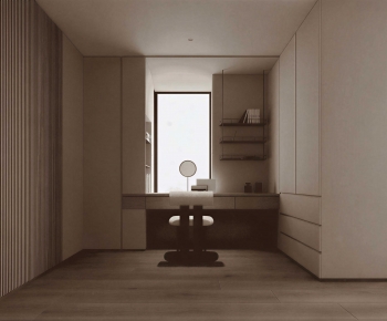 Modern Clothes Storage Area-ID:688945066