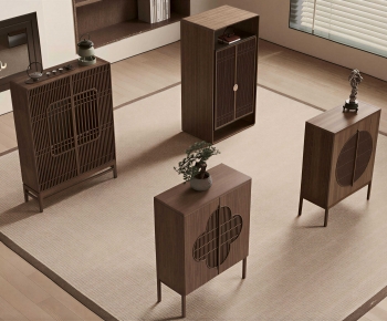 New Chinese Style Side Cabinet-ID:316317081