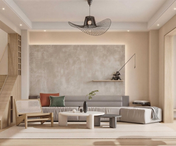 Wabi-sabi Style A Living Room-ID:714910987
