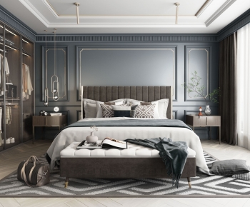 American Style Bedroom-ID:658600098