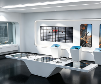 Modern Exhibition Hall-ID:560340976