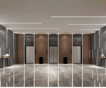 Modern Office Elevator Hall-ID:939775949