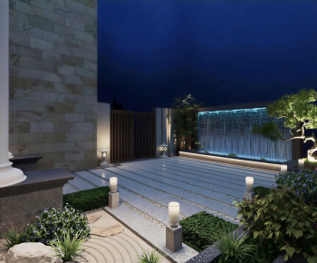 New Chinese Style Courtyard/landscape-ID:320160449