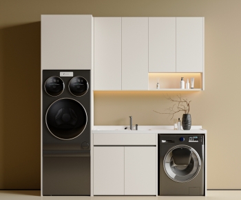 Modern Laundry Cabinet-ID:555022953