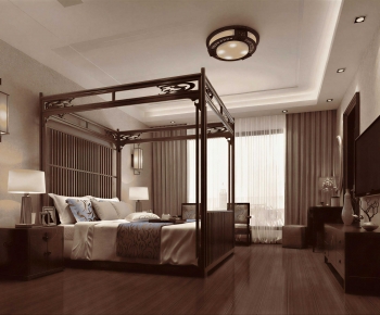 New Chinese Style Bedroom-ID:580745941