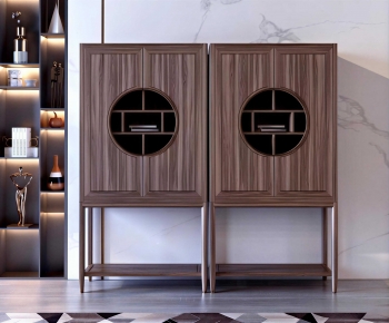 New Chinese Style Side Cabinet-ID:568329109