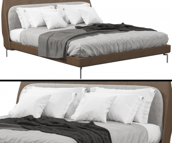 Modern Double Bed-ID:100610397