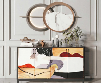 New Chinese Style Side Cabinet-ID:640800951