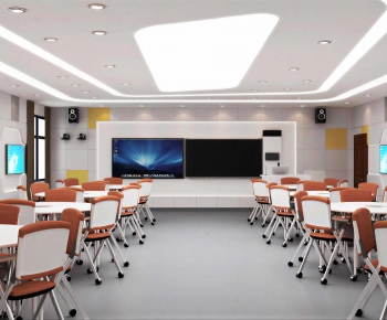 Modern School Classrooms-ID:807817943