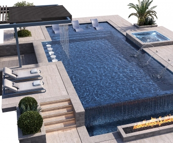 Modern Swimming Pool-ID:174310214