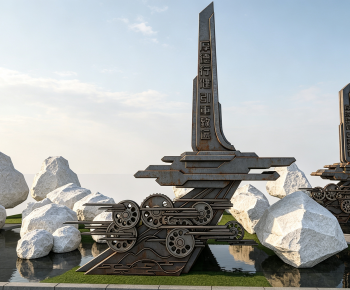 Modern Sculpture Sketch-ID:143366101