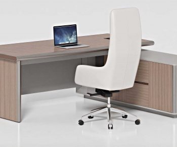 Modern Office Desk And Chair-ID:128662112