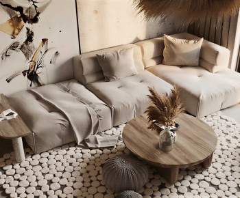 Wabi-sabi Style Sofa Combination-ID:468697075