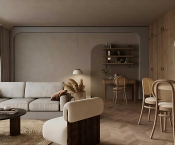 Wabi-sabi Style A Living Room-ID:265554902