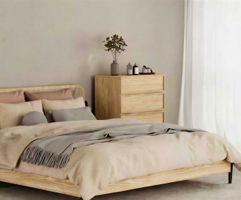 Modern Double Bed-ID:780297998
